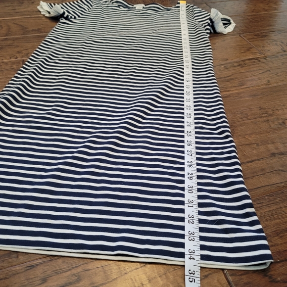 J. Crew Striped Shift Dress Navy White XS - Picture 9 of 9